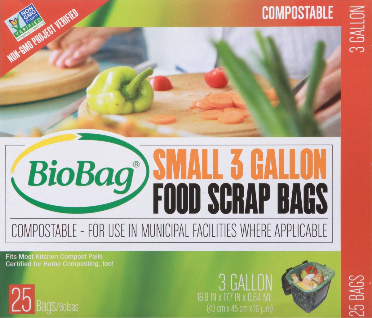 slide 7 of 8, BioBag Small Compostable Food Scrap Bags 25 ea, 25 ct
