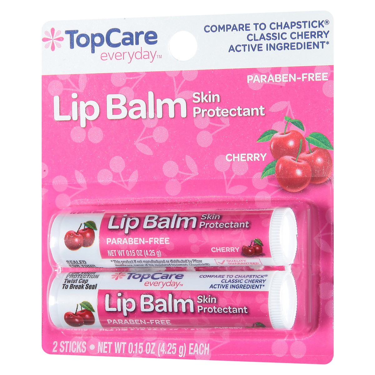 slide 13 of 13, TopCare Everyday Skin Protectant Cherry Lip Balm 2 ea, 2 ct