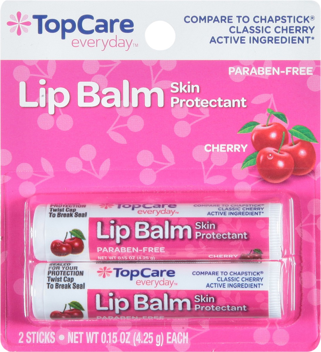 slide 10 of 13, TopCare Everyday Skin Protectant Cherry Lip Balm 2 ea, 2 ct