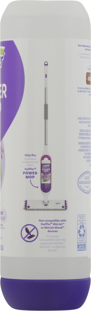 slide 8 of 13, Swiffer Power Mop Refill Solution, Tile, Vinyl, Laminate, Wood, Floor Cleaner, Lavender, 25.3oz, 1.30 pt