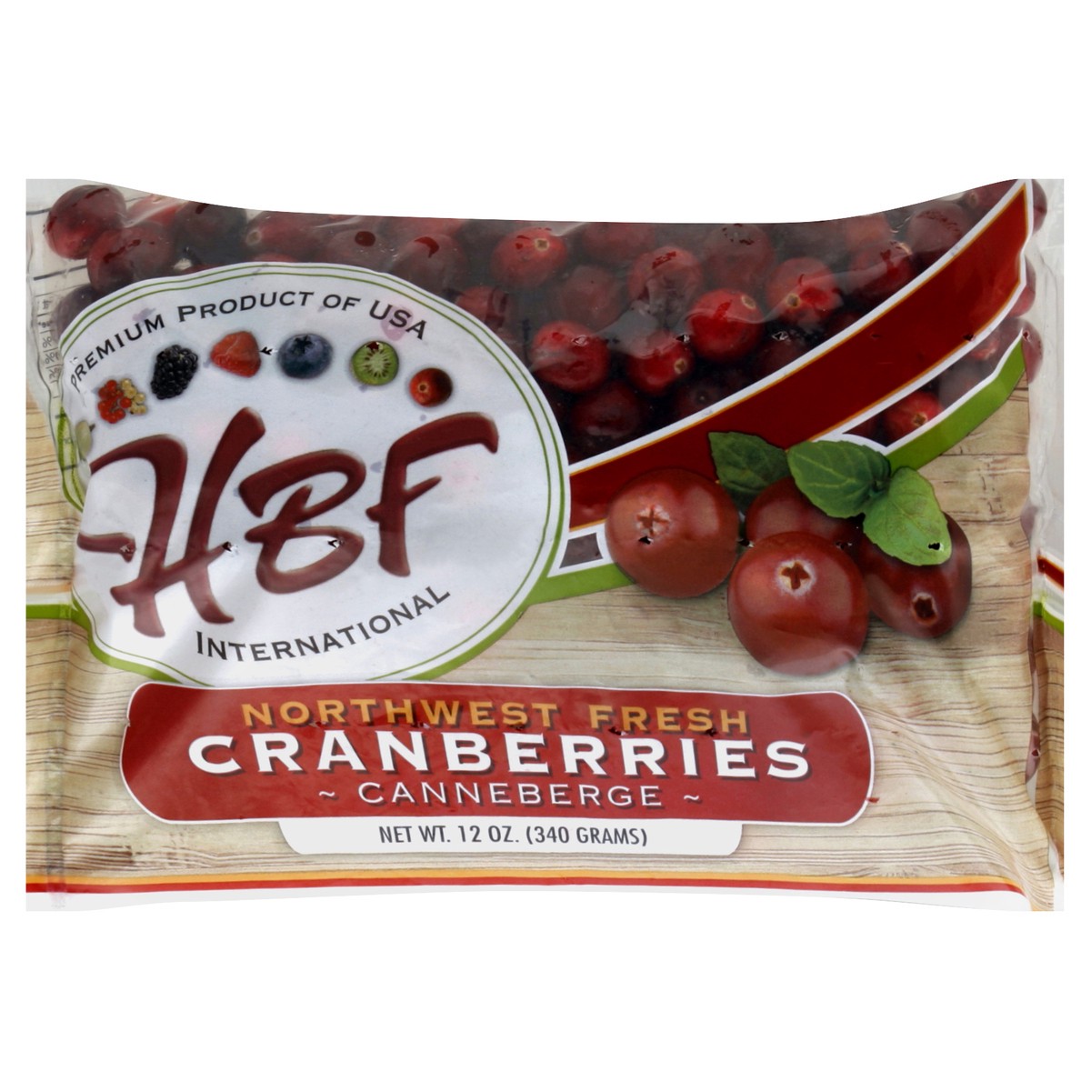 slide 2 of 6, HBF Cranberries, 12 oz