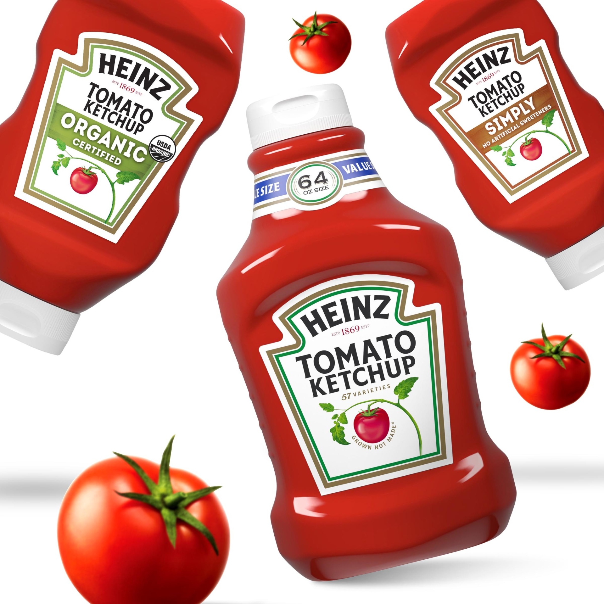slide 4 of 12, Heinz Tomato Ketchup Value Size, 64 oz