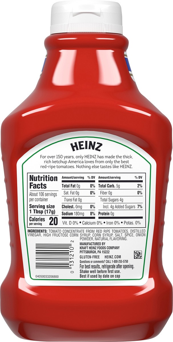 slide 4 of 9, Heinz Tomato Ketchup Value Size, 64 oz Bottle, 64 oz