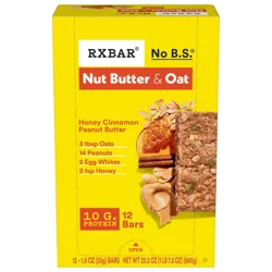 RXBAR A.M. Rxbar, Honey Cinnamon Peanut Butter, Single Serve, 1.90 Ounces
