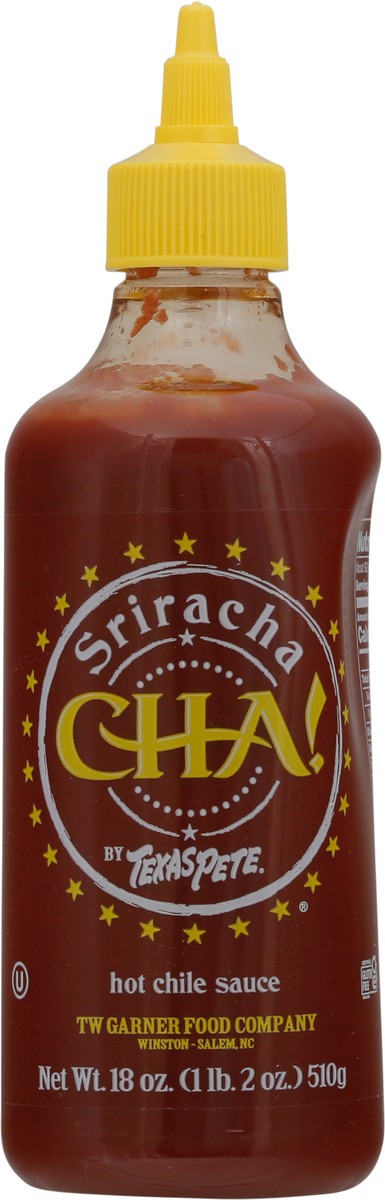 slide 7 of 9, Cha! By Texas Pete Sriracha Hot Chile Sauce 18 oz Bottle, 18 oz