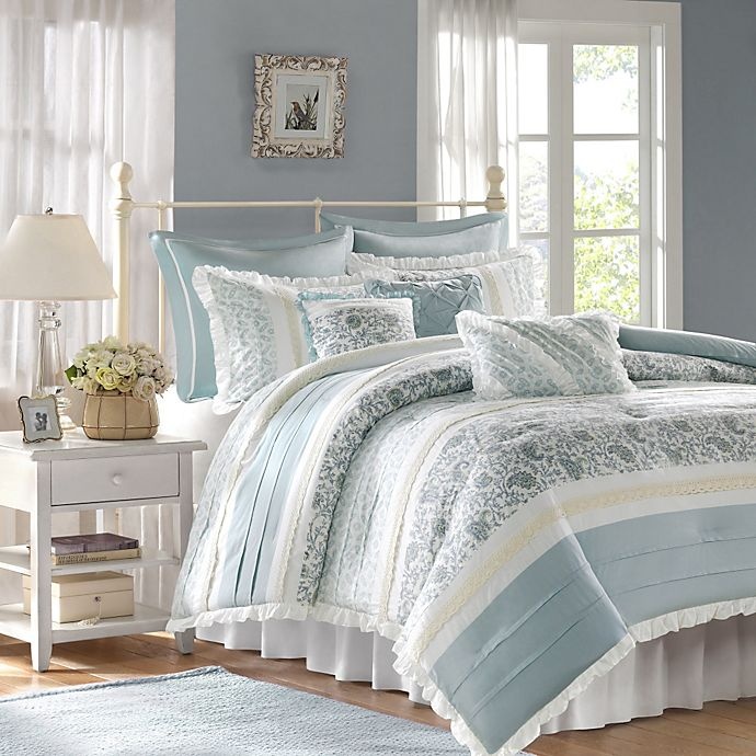 slide 1 of 1, The Madison Park Dawn Collection King Comforter Set, 9 ct