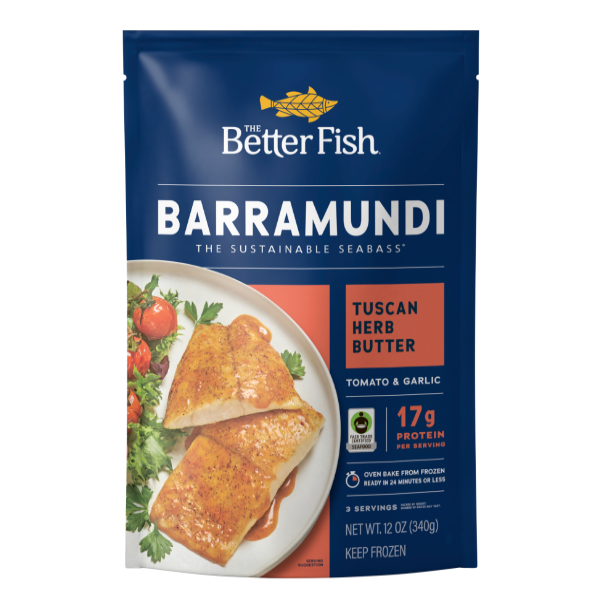slide 1 of 1, Australis The Better Fish Tuscan Herb Butter Barramundi, 1 ct