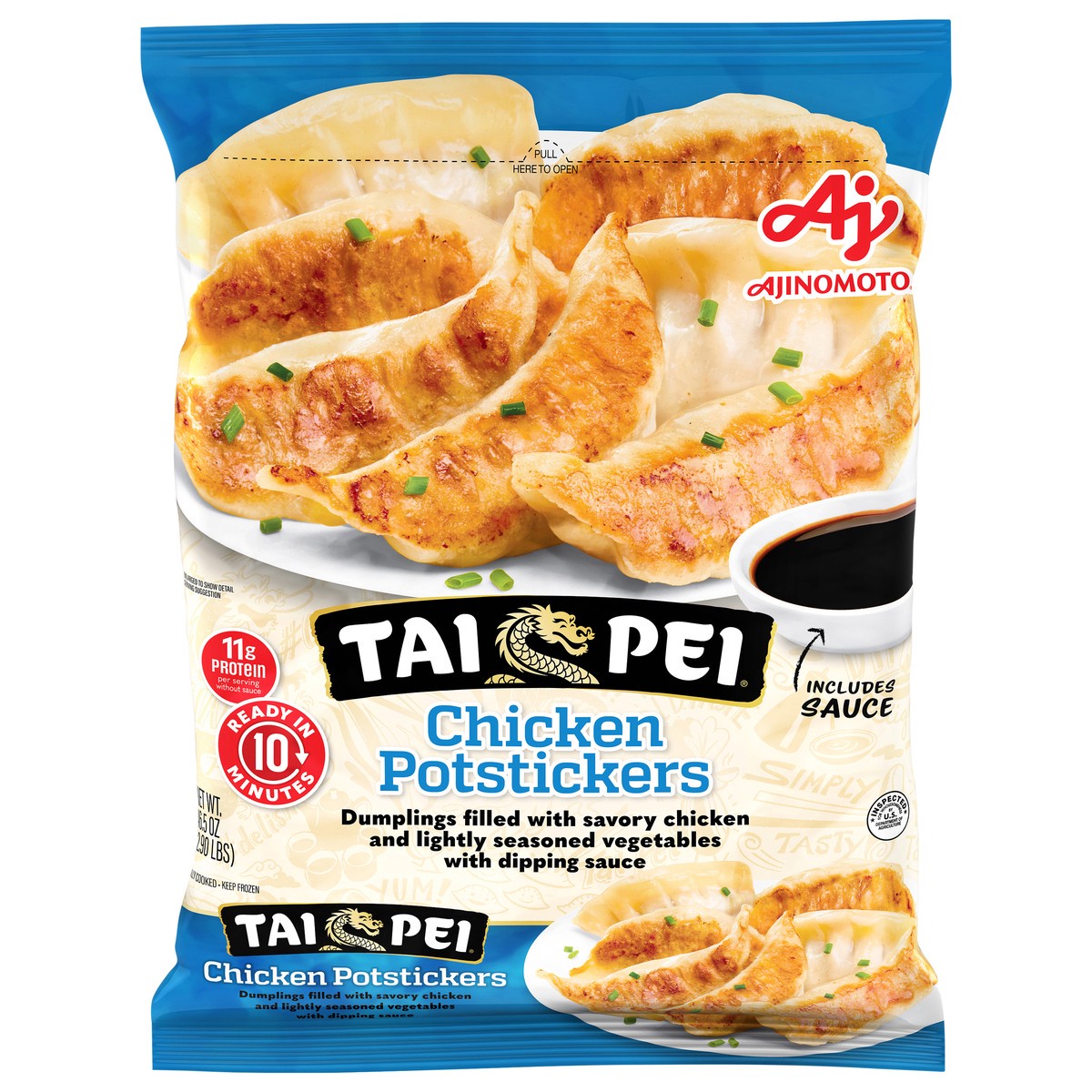 slide 1 of 11, Tai Pei Chicken Potstickers 46.5 oz, 46.5 oz