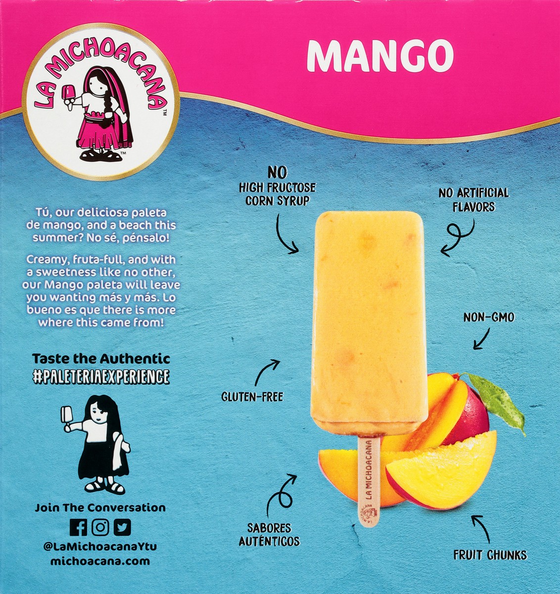 slide 5 of 9, Helados Mexico Mango Ice Cream Bars 6 ea, 6 ct