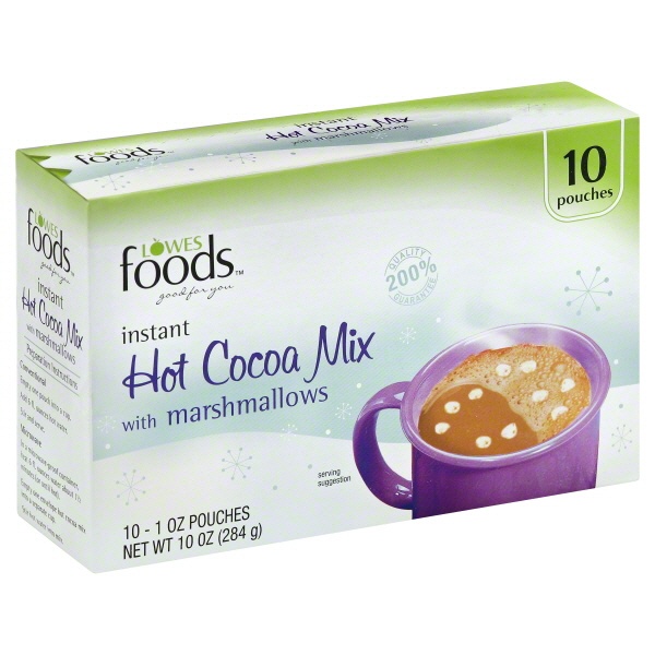 slide 1 of 1, Lowes Foods Hot Cocoa Mix With Marshmallows - 10 ct, 10 ct