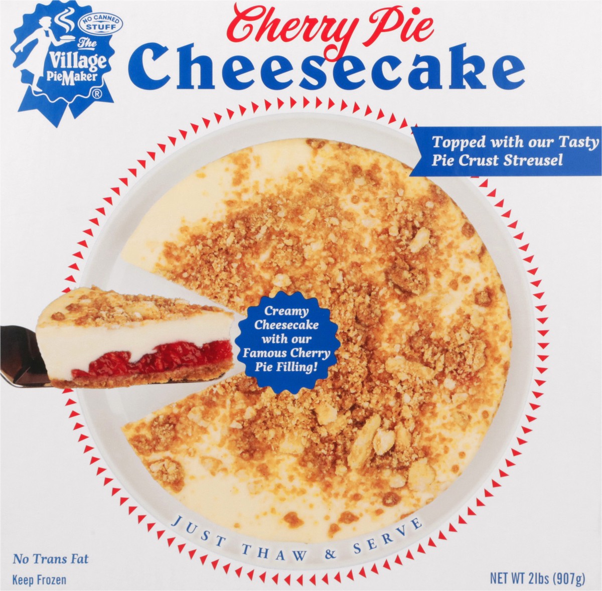 slide 7 of 12, The Village PieMaker The Village Pie Maker Cherry Pie Cheesecake, 32 oz