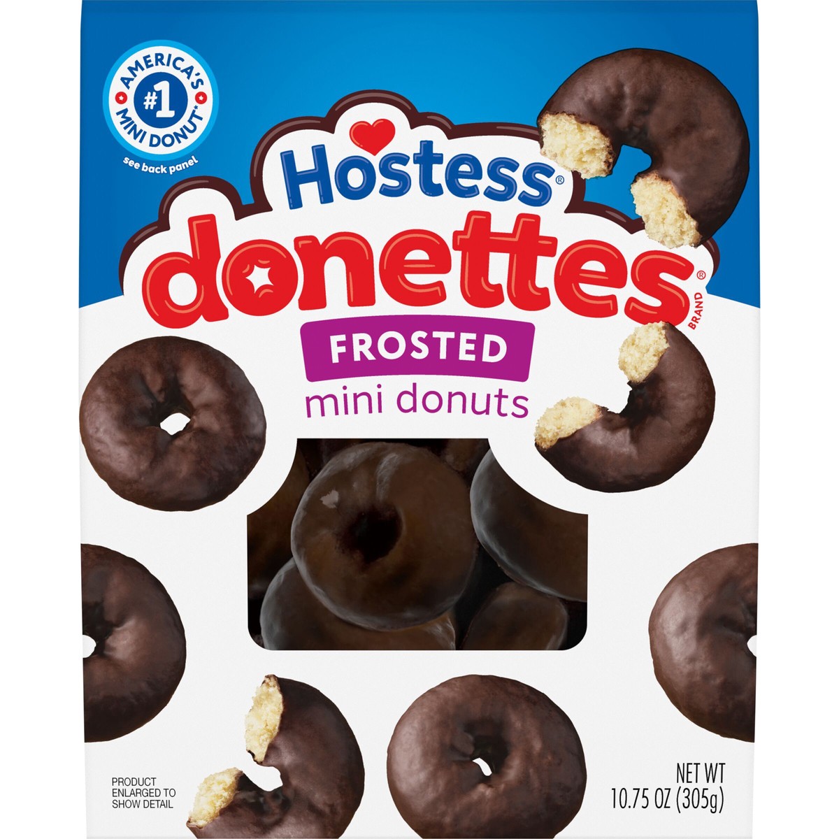 slide 1 of 29, Hostess Donettes, Frosted Mini Donuts, 10.75 oz