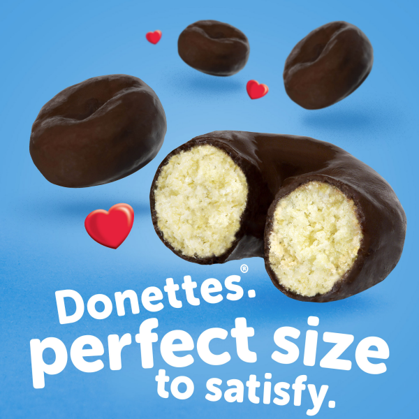 slide 4 of 29, HOSTESS Frosted Mini DONETTES Bag, Chocolate Breakfast Treats, 11.25 oz