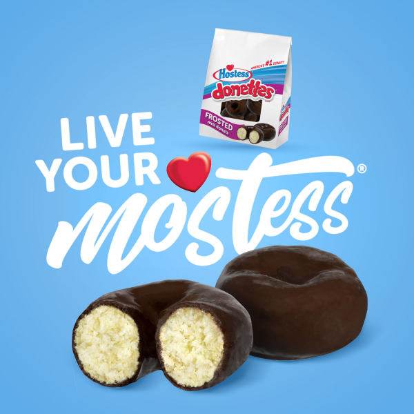 slide 19 of 29, HOSTESS Frosted Mini DONETTES Bag, Chocolate Breakfast Treats, 11.25 oz