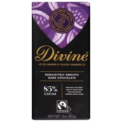 Divine Chocolate Dark Chocolate 3 oz