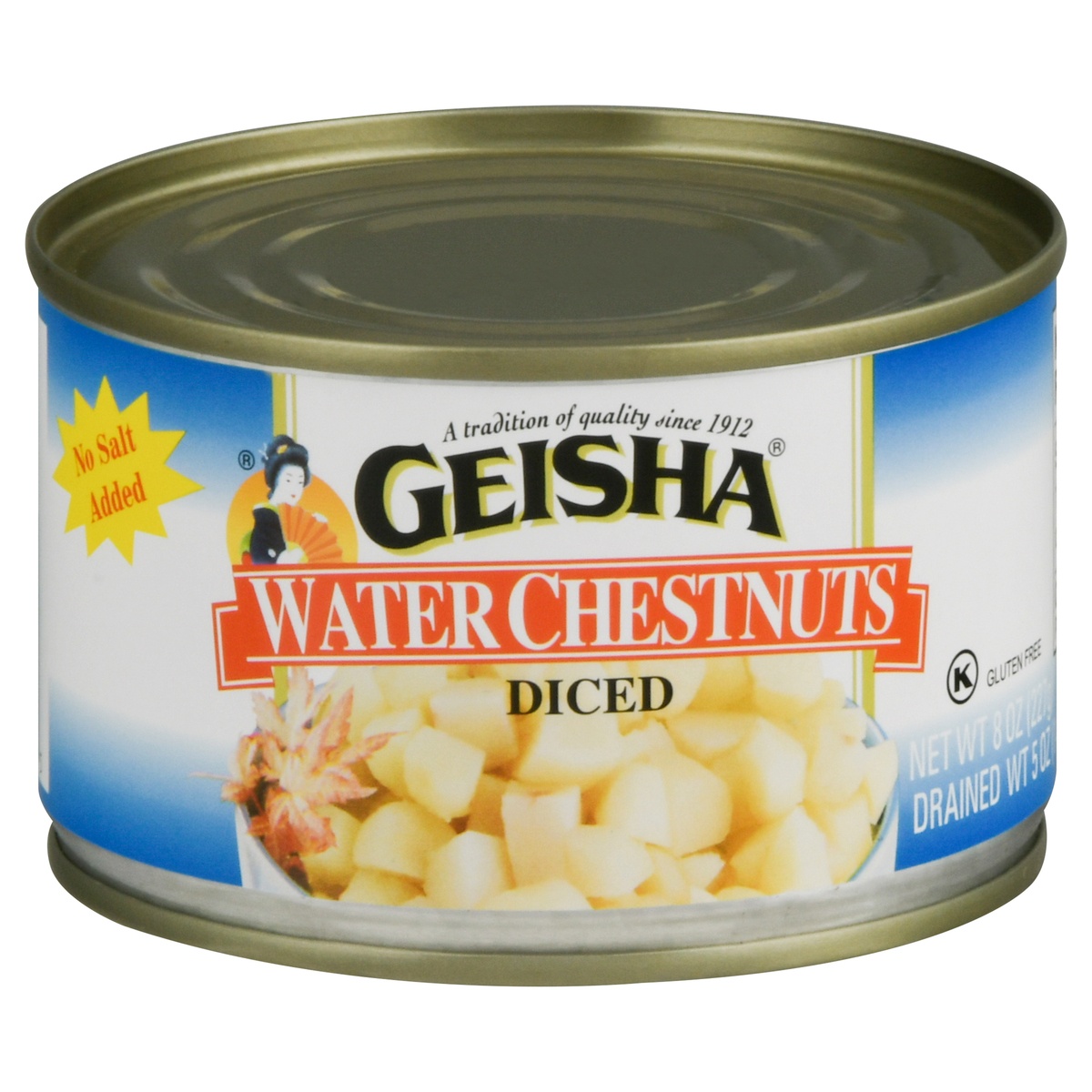 slide 1 of 1, Geisha Water Chestnuts 8 oz, 8 oz