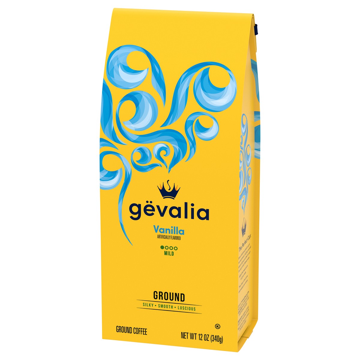 slide 6 of 9, Gevalia Vanilla Flavored Mild Roast Ground Coffee, 12 oz. Bag, 12 oz