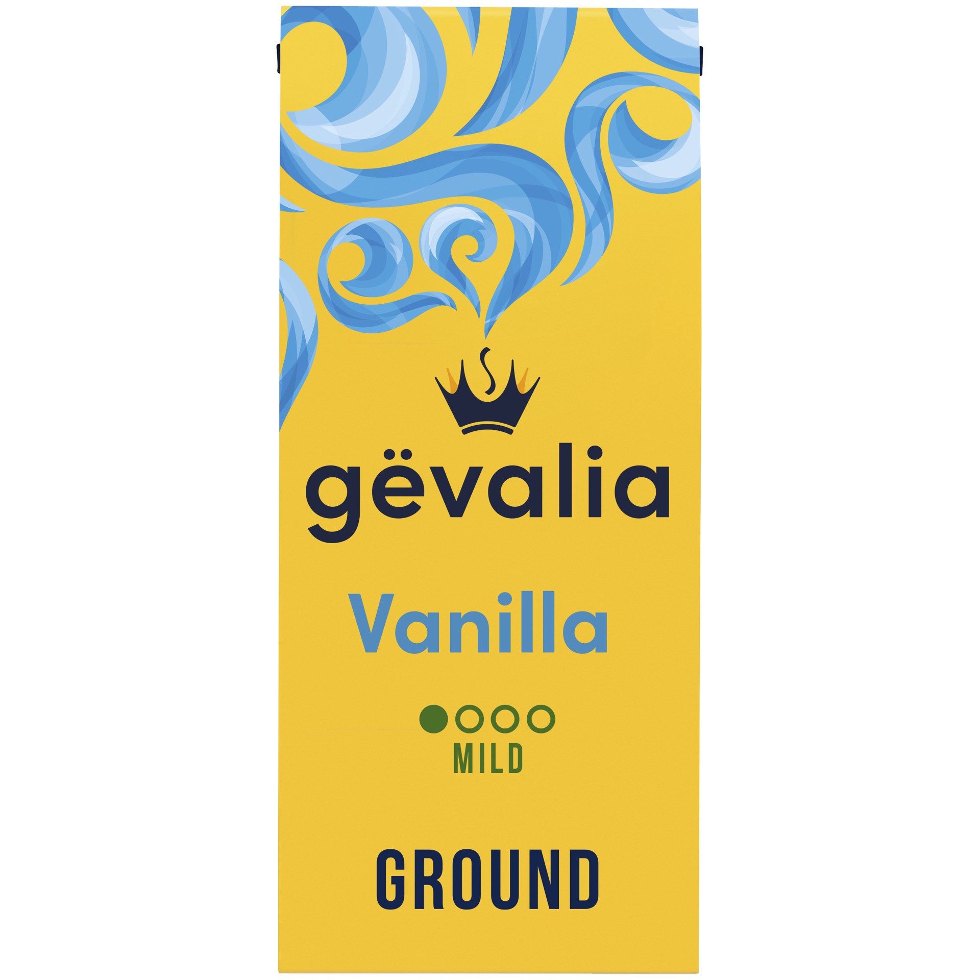 slide 1 of 9, Gevalia Vanilla Flavored Mild Roast Ground Coffee, 12 oz. Bag, 12 oz