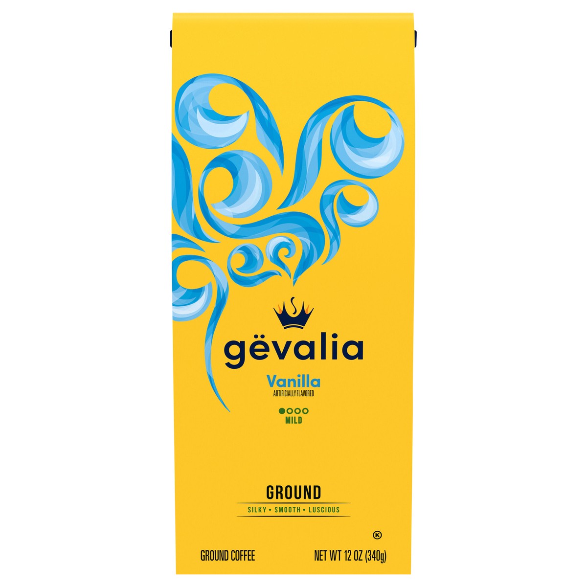slide 1 of 9, Gevalia Vanilla Flavored Mild Roast Ground Coffee, 12 oz. Bag, 12 oz