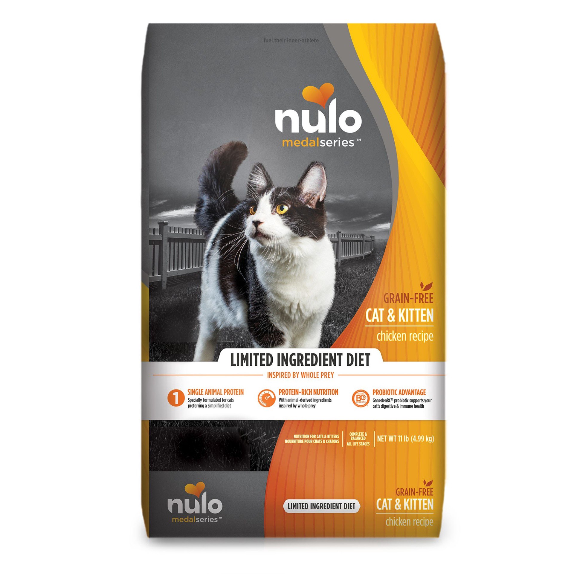 slide 1 of 1, Nulo MedalSeries All Life Stages Dry Cat Food - Chicken, 11 lb