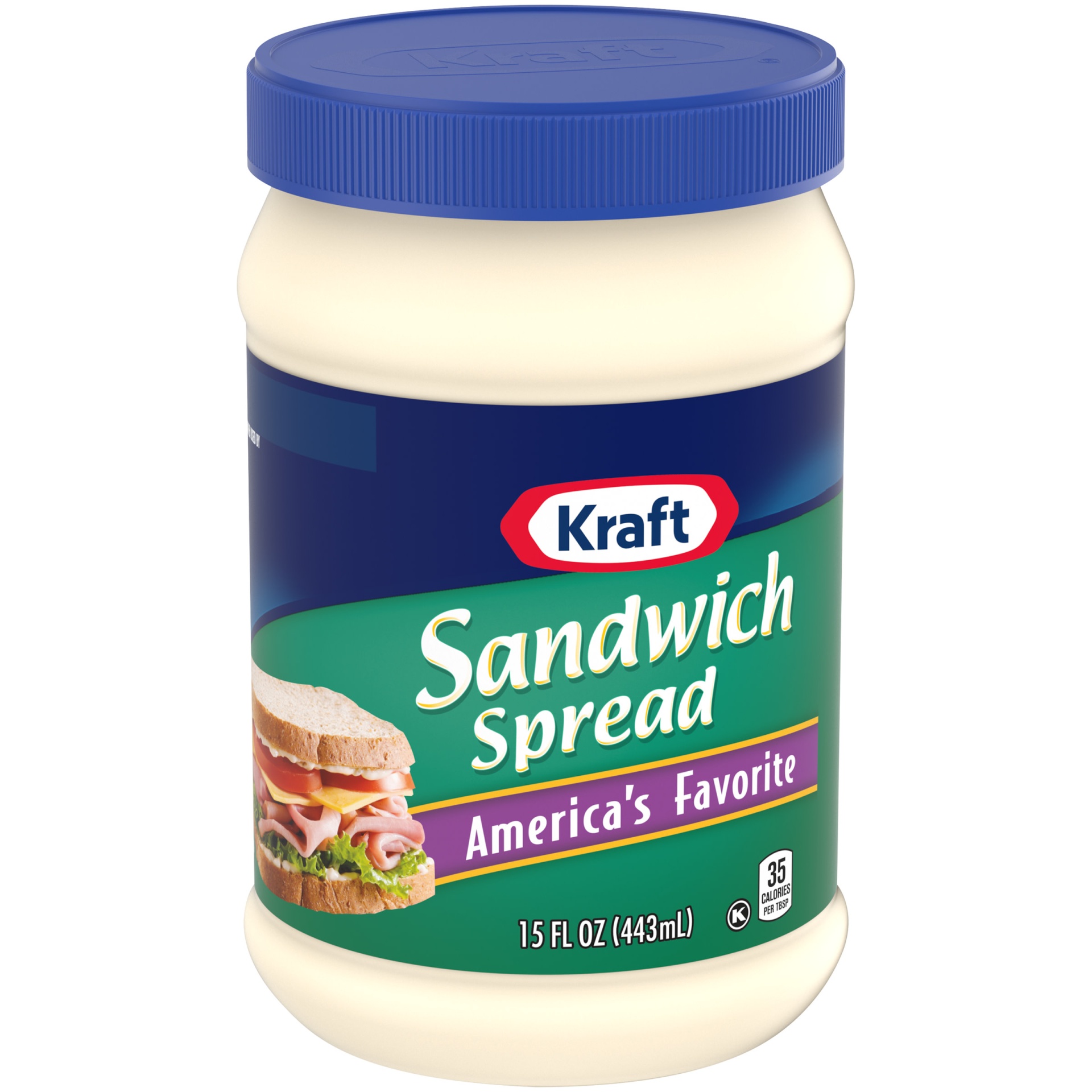 slide 3 of 7, Kraft America's Favorite Sandwich Spread Jar, 15 fl oz