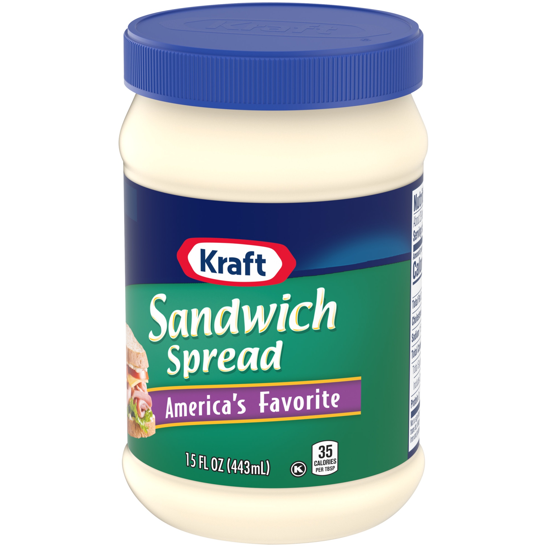 slide 4 of 7, Kraft America's Favorite Sandwich Spread Jar, 15 fl oz