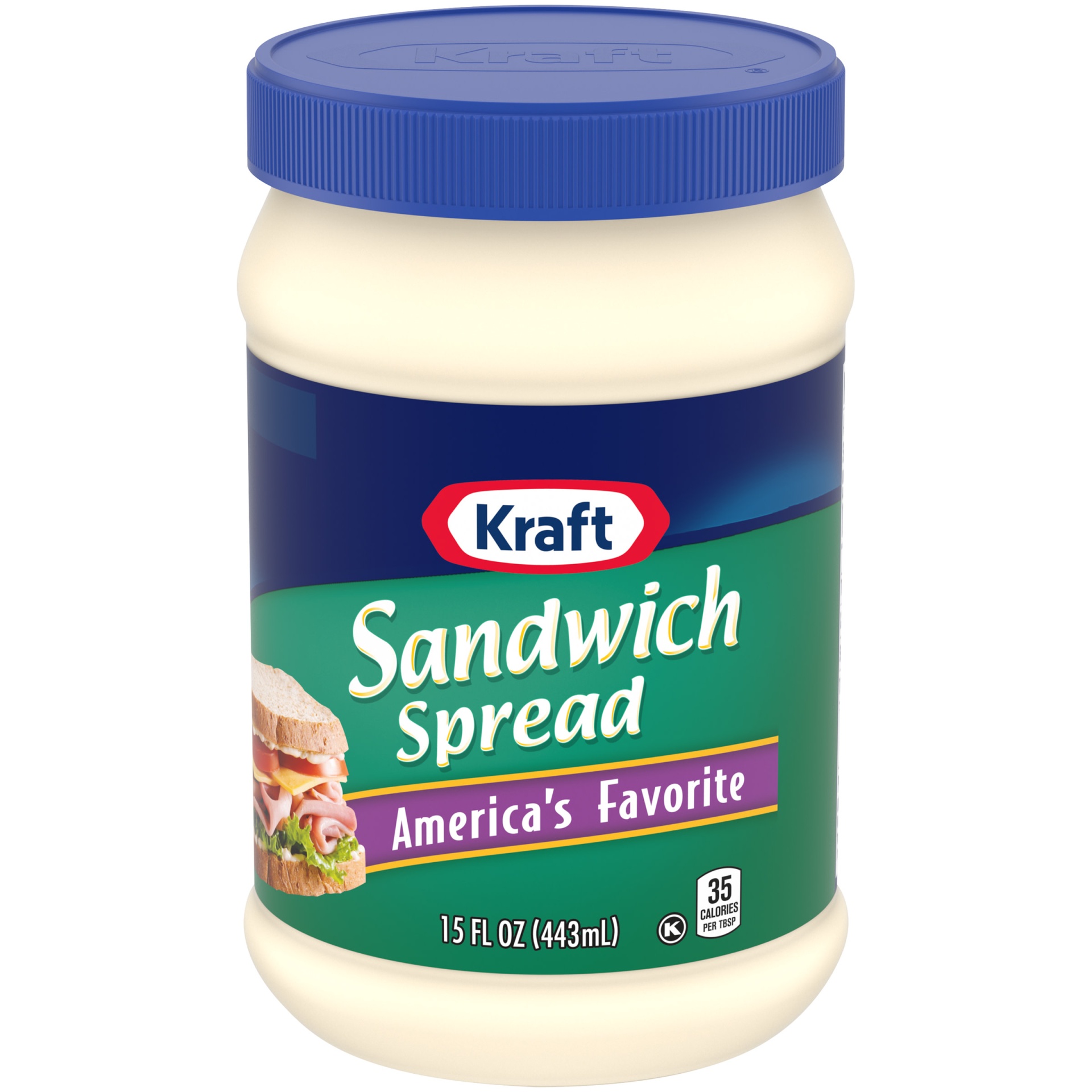 slide 1 of 7, Kraft America's Favorite Sandwich Spread Jar, 15 fl oz