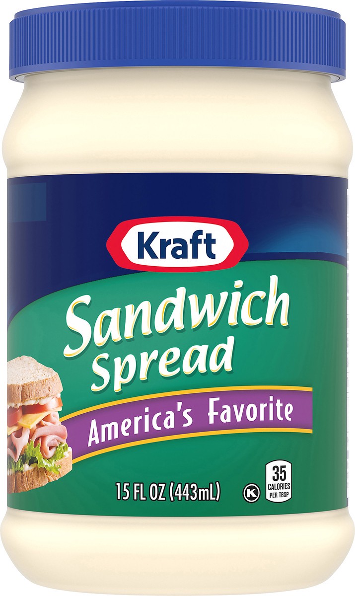 slide 6 of 9, Kraft America's Favorite Sandwich Spread, 15 fl oz Jar, 15 fl oz