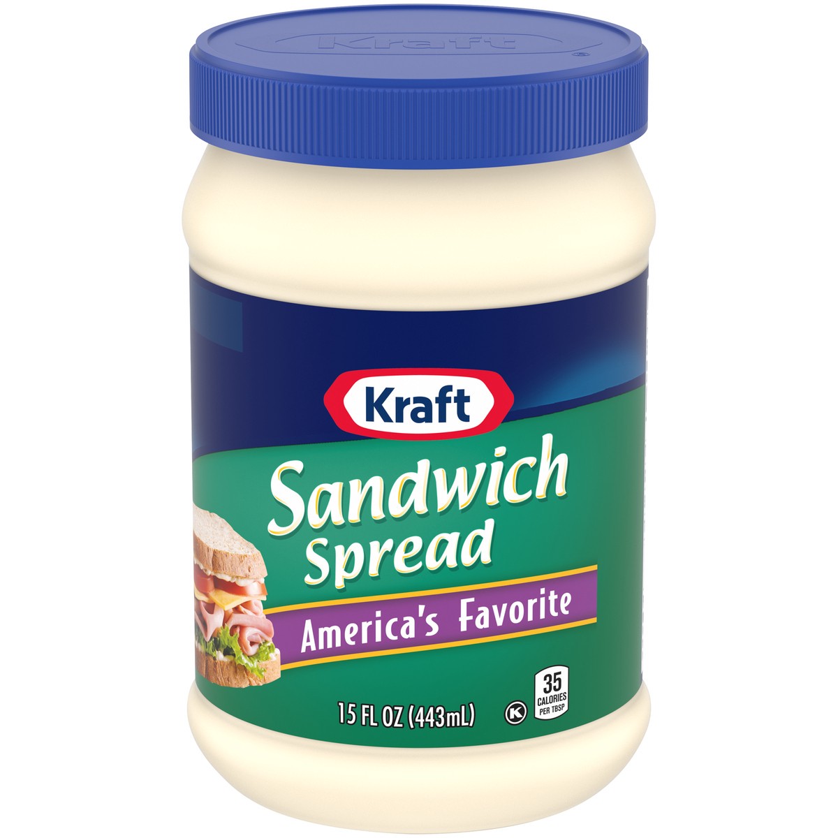 slide 1 of 9, Kraft America's Favorite Sandwich Spread, 15 fl oz Jar, 15 fl oz