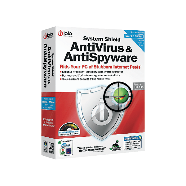 slide 3 of 3, iolo technologies iolo technologies® System Shield Antivirus And Antispyware, Disc, 1 ct