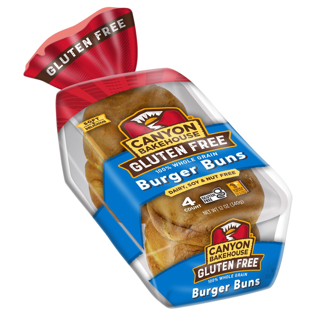 slide 7 of 8, Canyon Bakehouse Burger Buns, 12 oz