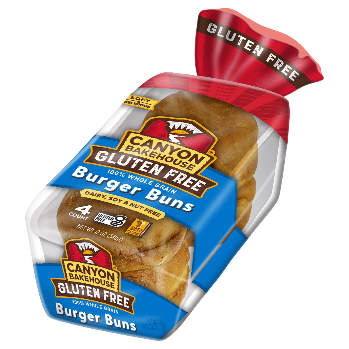 slide 6 of 8, Canyon Bakehouse Burger Buns, 12 oz