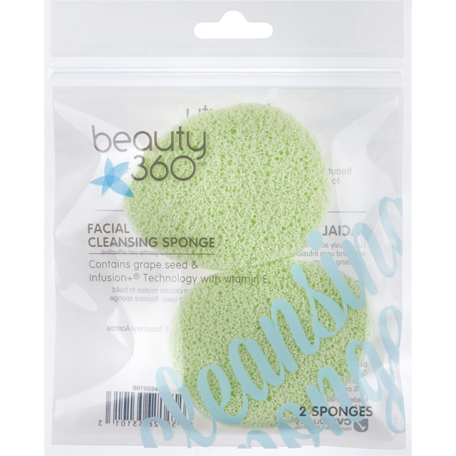 slide 1 of 1, BEAUTY 360 B360 Grape Seed Sponge 2Pk, 2 ct
