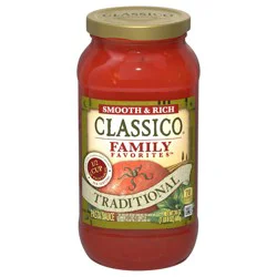 Classico Family Favorites Traditional Smooth & Rich Pasta Sauce, 24 oz Jar