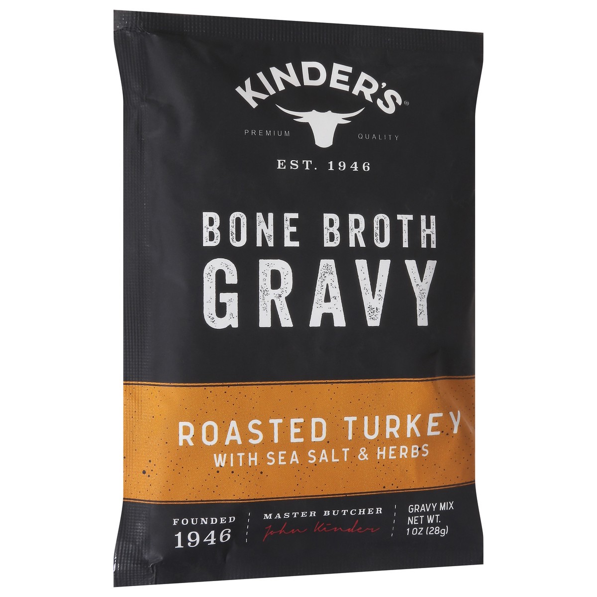slide 2 of 9, Kinder's Bone Broth Roasted Turkey Gravy 1 oz, 1 oz