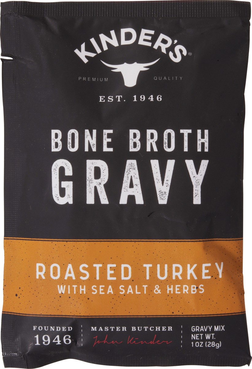 slide 5 of 9, Kinder's Bone Broth Roasted Turkey Gravy 1 oz, 1 oz