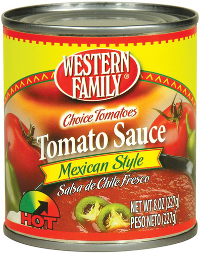 slide 1 of 1, Western Family Mexican Tomato Sauce, 8 oz