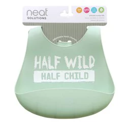 Neat Solutions Half Wild Half Child Silicone Bib