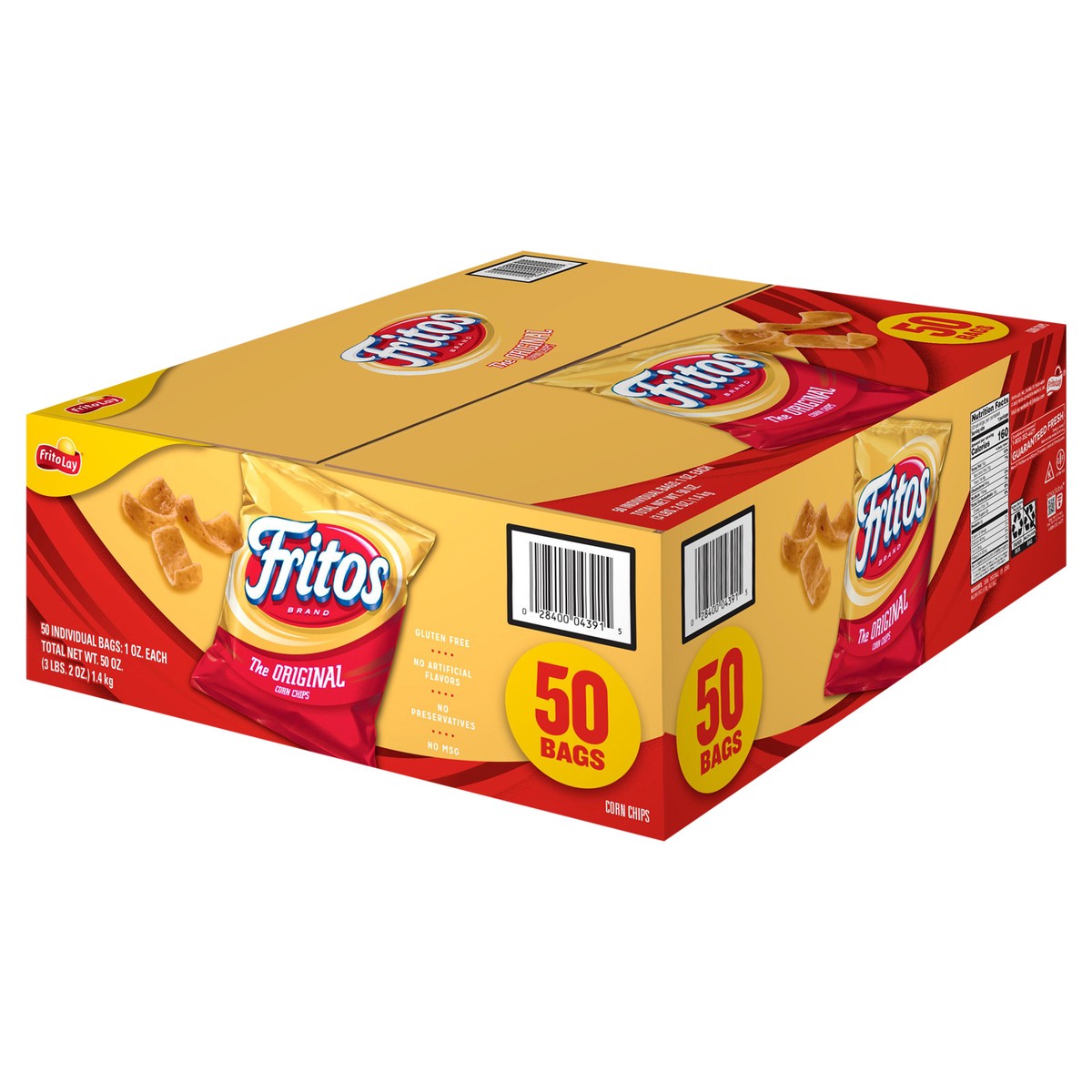 slide 5 of 9, Fritos The Original Corn Chips (50-1 Oz) 50 Ounce Plastic Bags in Box, 50.0 oz