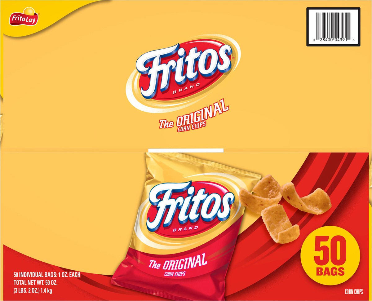 slide 6 of 9, Fritos The Original Corn Chips (50-1 Oz) 50 Ounce Plastic Bags in Box, 50.0 oz