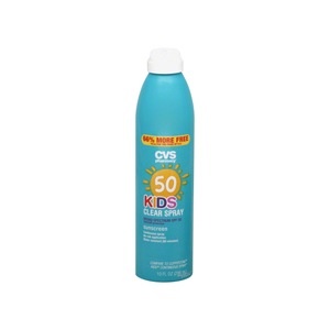 slide 1 of 1, CVS Health Kids Clear Spray Sunscreen, Broad Spectrum Spf 50, 10 fl oz; 296 ml