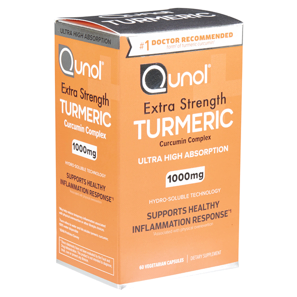 slide 4 of 29, Qunol Extra Strength 1000 mg Vegetarian Capsules Turmeric 60 ea, 60 ct