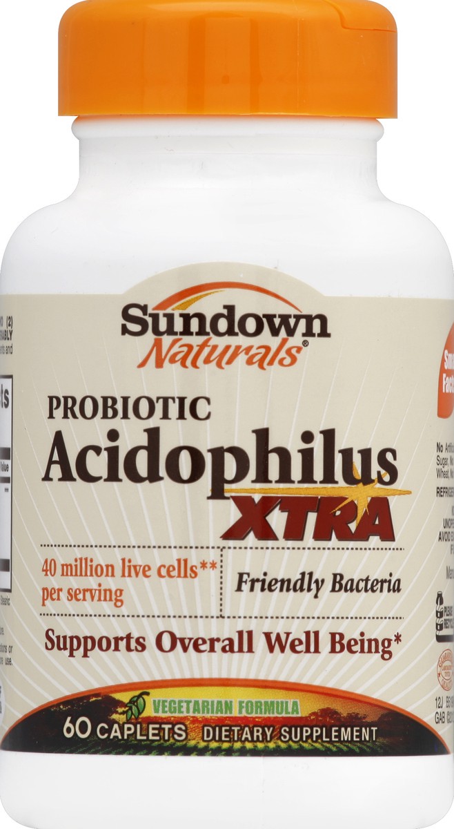 slide 2 of 3, Sundown Naturals Acidophilus Xtra 60 ea, 60 ct