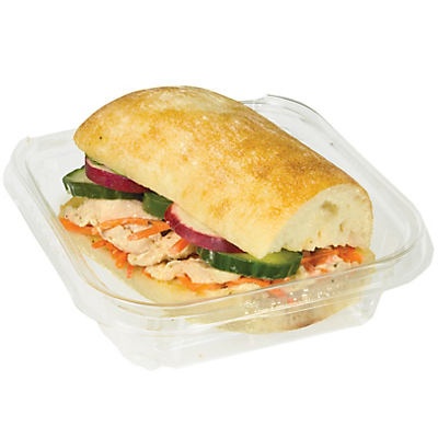 slide 1 of 1, H-E-B Meal Simple Spicy Bahn Mi Chicken Sandwich, 6.6 oz