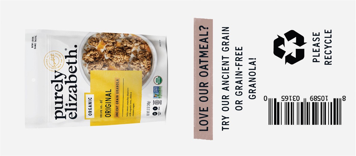 slide 7 of 9, Purely Elizabeth Dark Chocolate Chunk Superfood Oatmeal with Prebiotic Fiber Multipack 1.52 oz, 6 ct