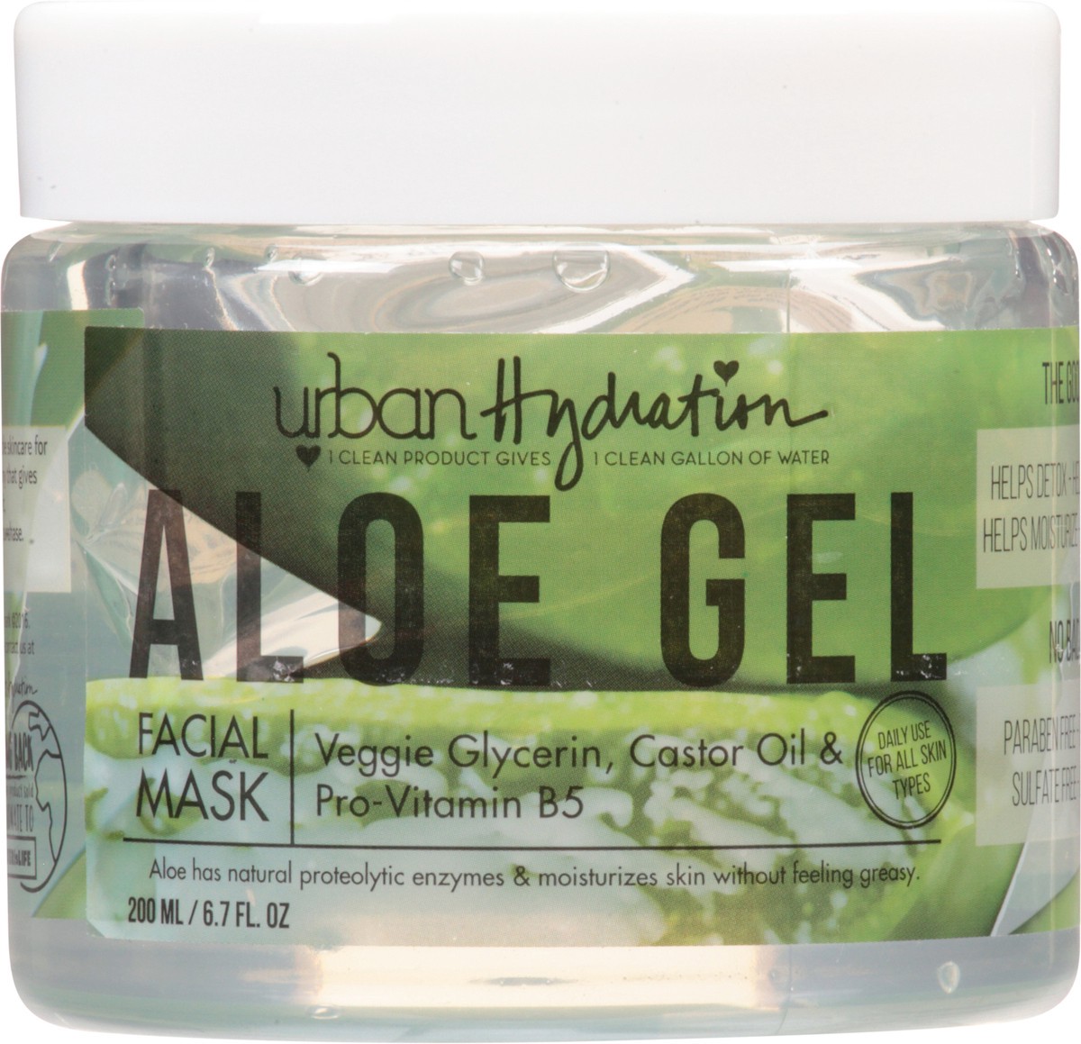 slide 9 of 9, Urban Hydration Aloe Gel Facial Mask 6.7 fl oz, 1 ct