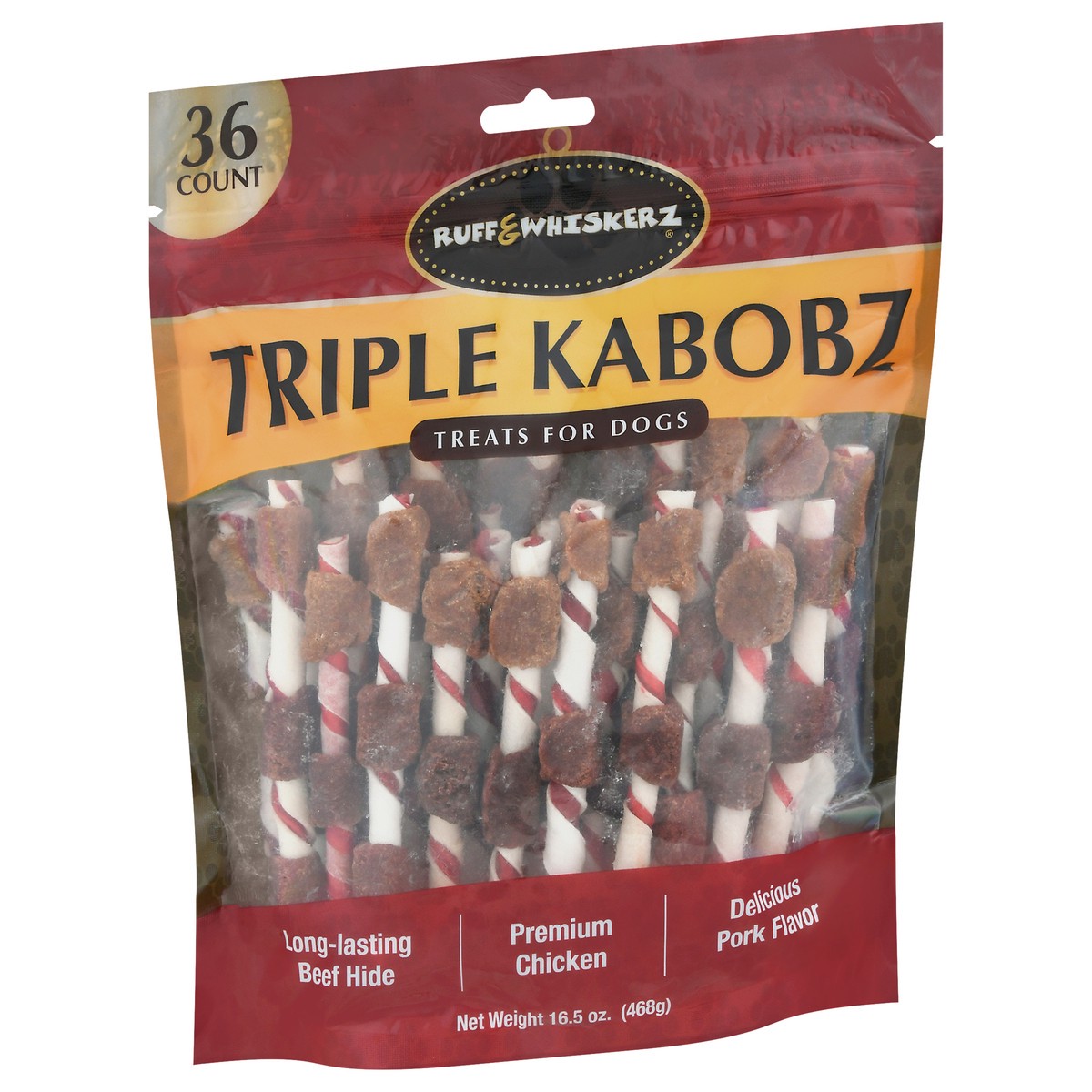 slide 4 of 13, Ruff & Whiskerz Triple Kabobz Treats for Dogs 36 ea, 36 ct