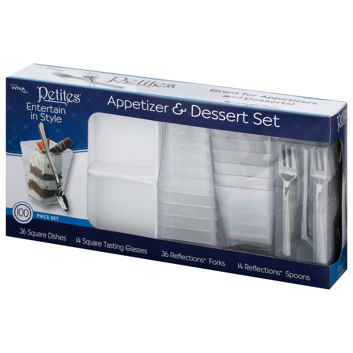 slide 9 of 9, WNA Petites Entertain in Style Appetizer & Dessert Set 100 CT 1 ea, 1 ct