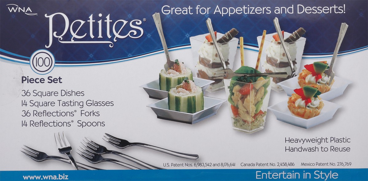 slide 4 of 9, WNA Petites Entertain in Style Appetizer & Dessert Set 100 CT 1 ea, 1 ct