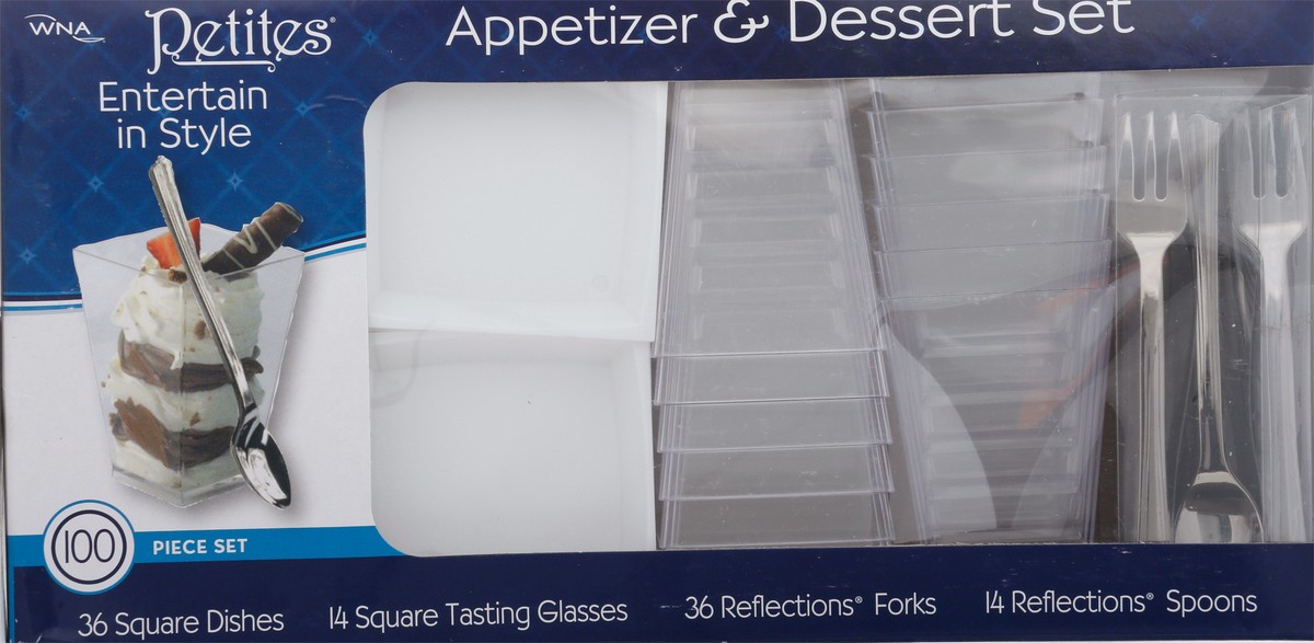 slide 5 of 9, WNA Petites Entertain in Style Appetizer & Dessert Set 100 CT 1 ea, 1 ct